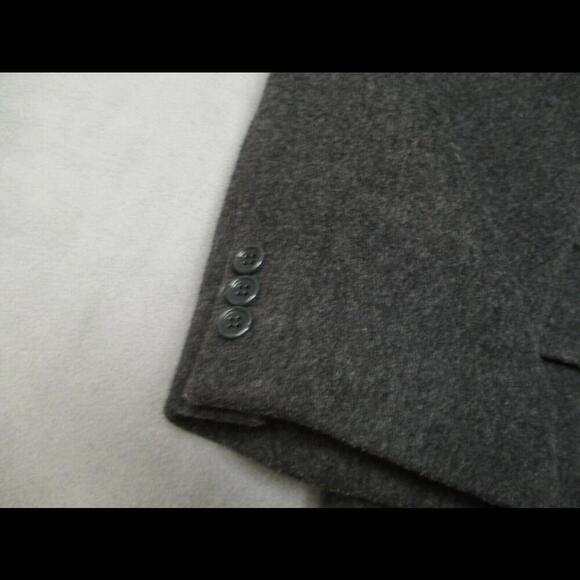 JELLER Vintage 100% CASHMERE Long Button Up Coat From HUNGARY with Pockets Gray - Picture 6 of 9